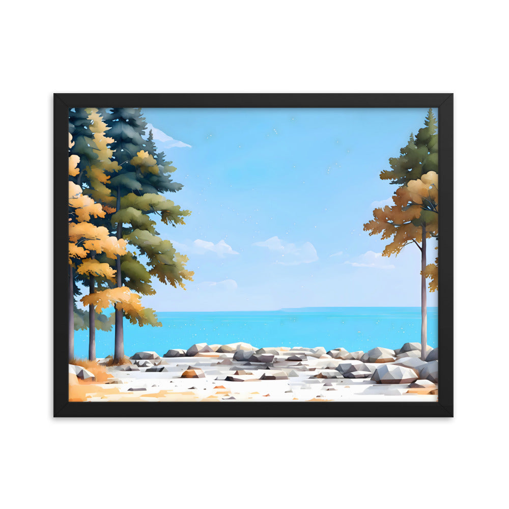 Tides & Trees Framed Art Print