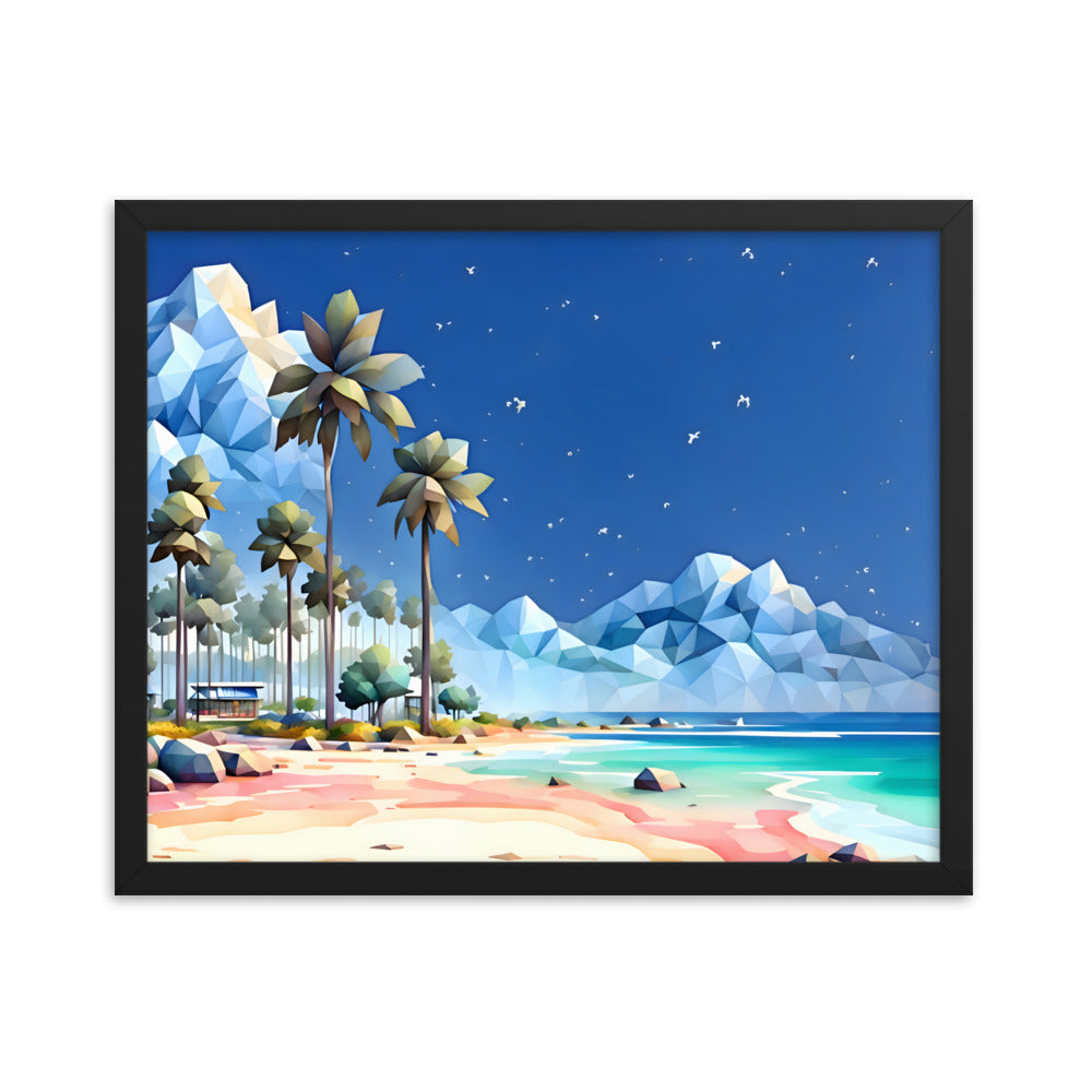 Tetradic Tides Framed Art Print