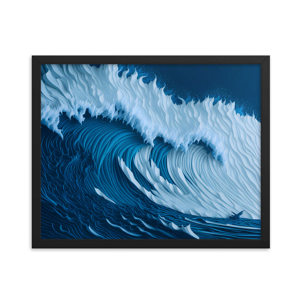 Ocean's Roar Framed Art Print