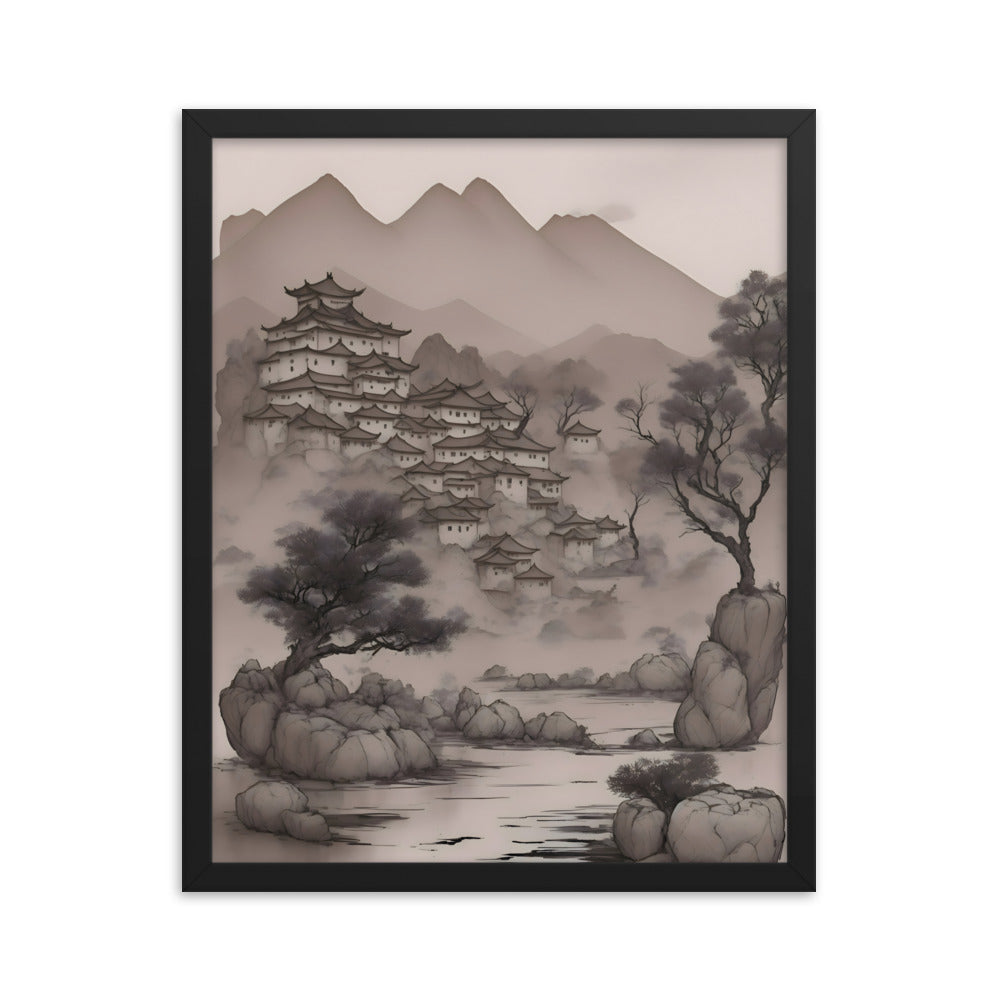 Brushstrokes of Heritage Framed Art Print