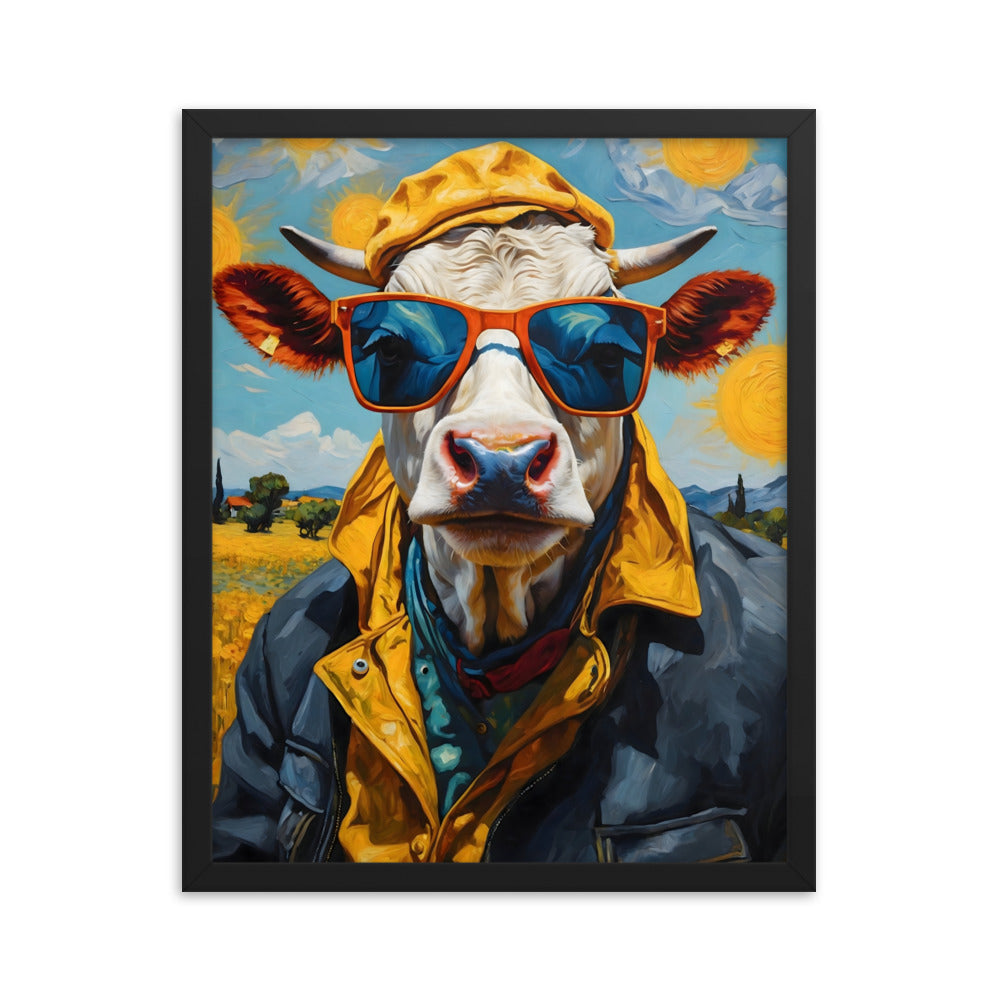 Moo-nificent Day Framed Art Print