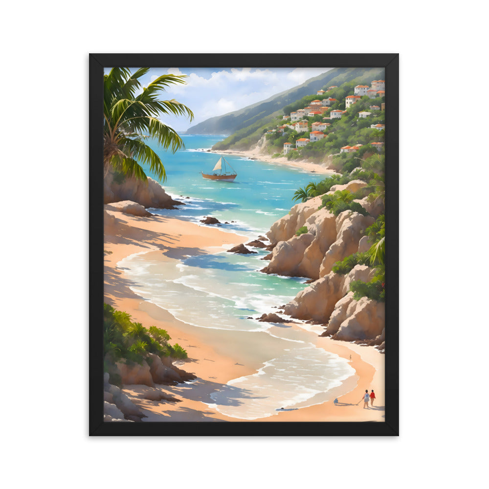 Cuban Coastline Framed Art Print