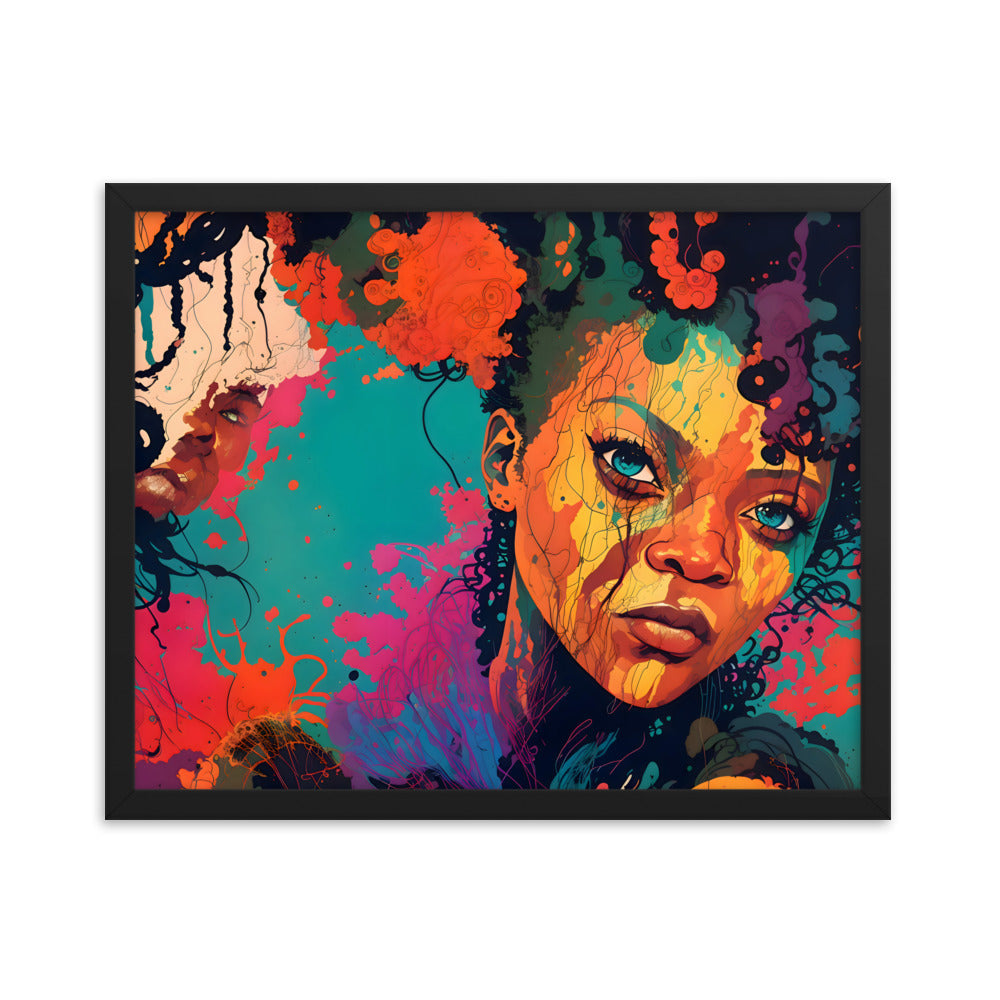 Color Me Queen Framed Art Print