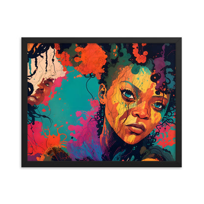 Color Me Queen Framed Art Print