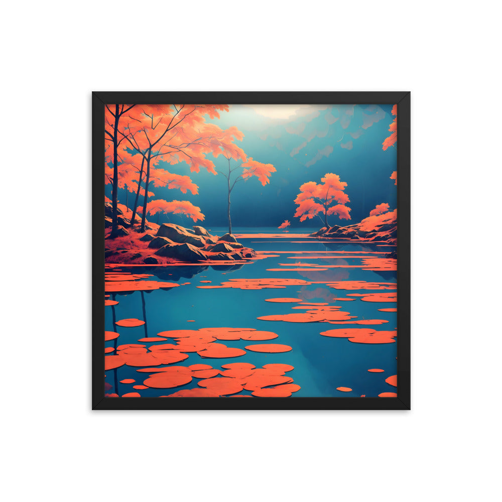 Autumn's Mirror Framed Art Print