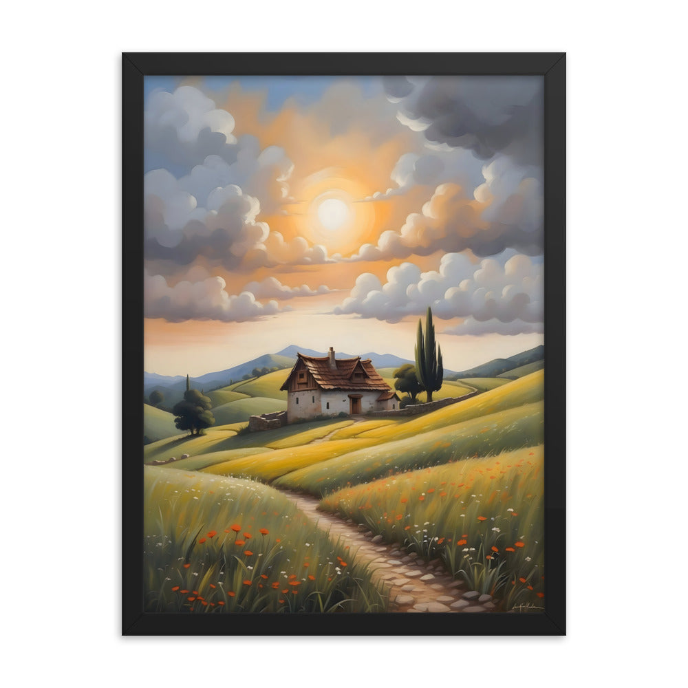 Hillside Harmony Framed Art Print