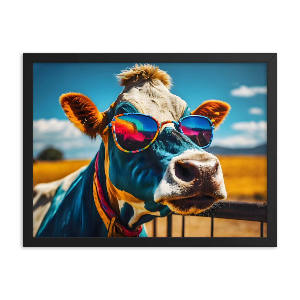 Udderly Cool Framed Art Print