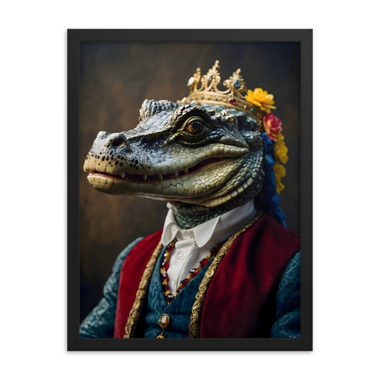 King Of The Swamp Framed Art Print