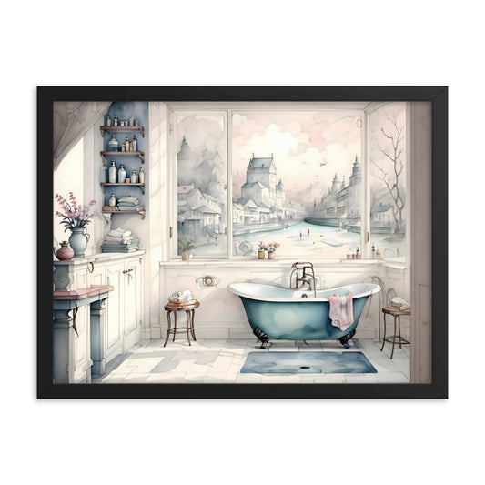 Bathing in Dawn's Light Framed Art Print