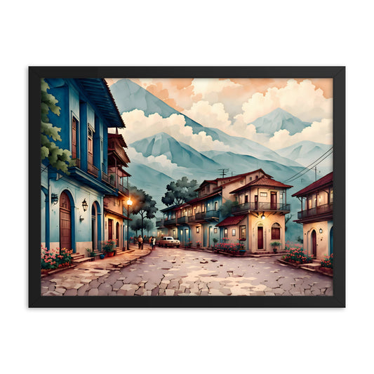 Streets of Cuba Framed Art Print