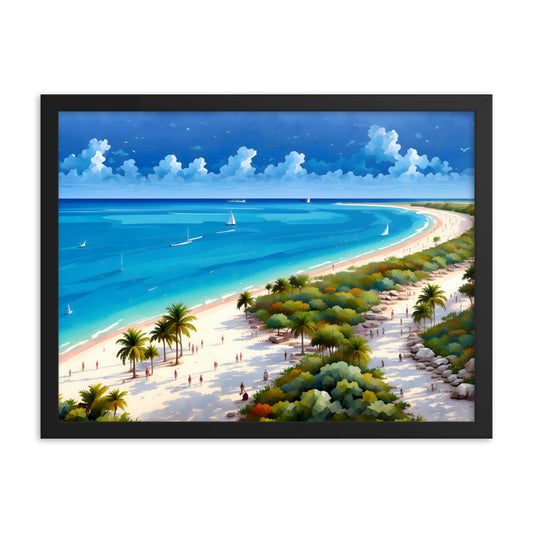 Beachside Bliss Framed Art Print