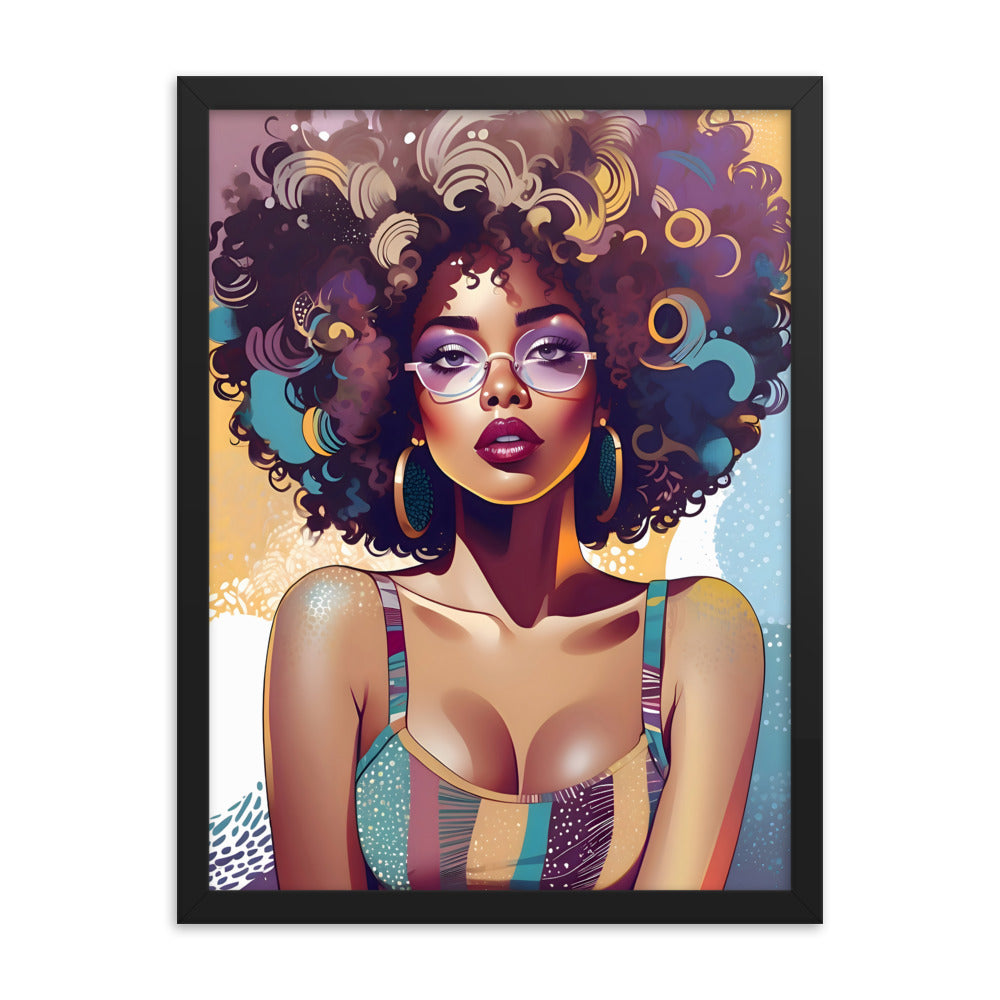 Afro Vibe Framed Art Print