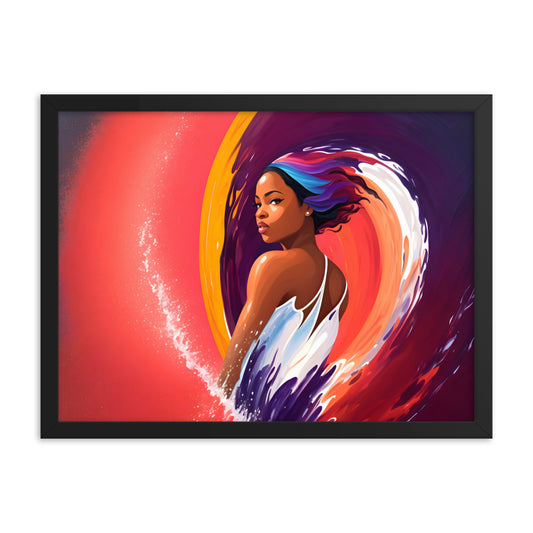 Waveborn Framed Art Print