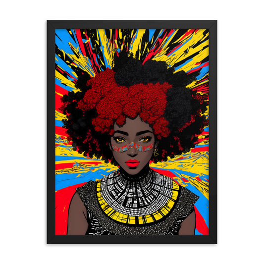 Afro Goddess Framed Art Print