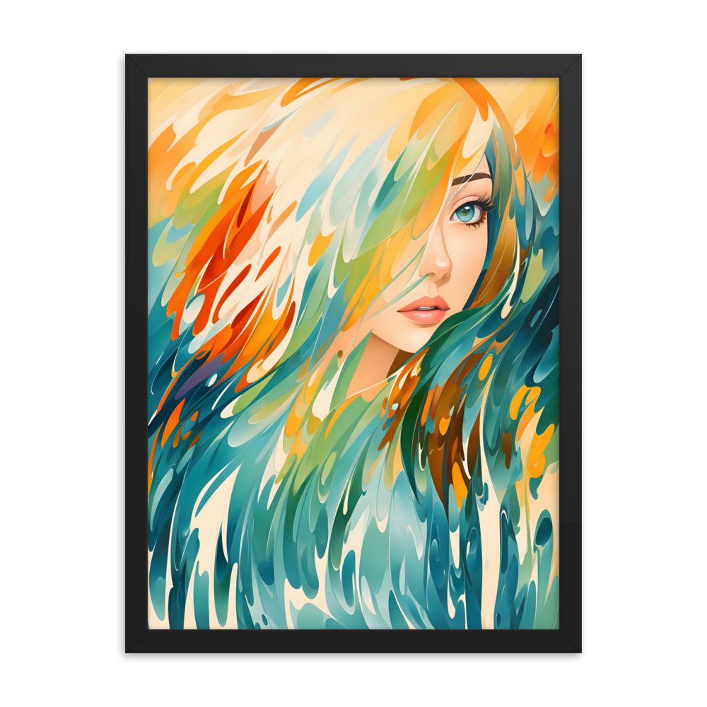 Flowing Beauty Framed Art Print