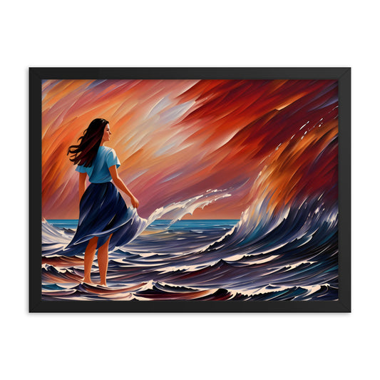 Ocean Embrace Framed Art Print