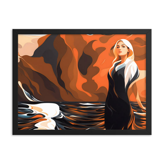 In the Quiet Waters Framed Art Print