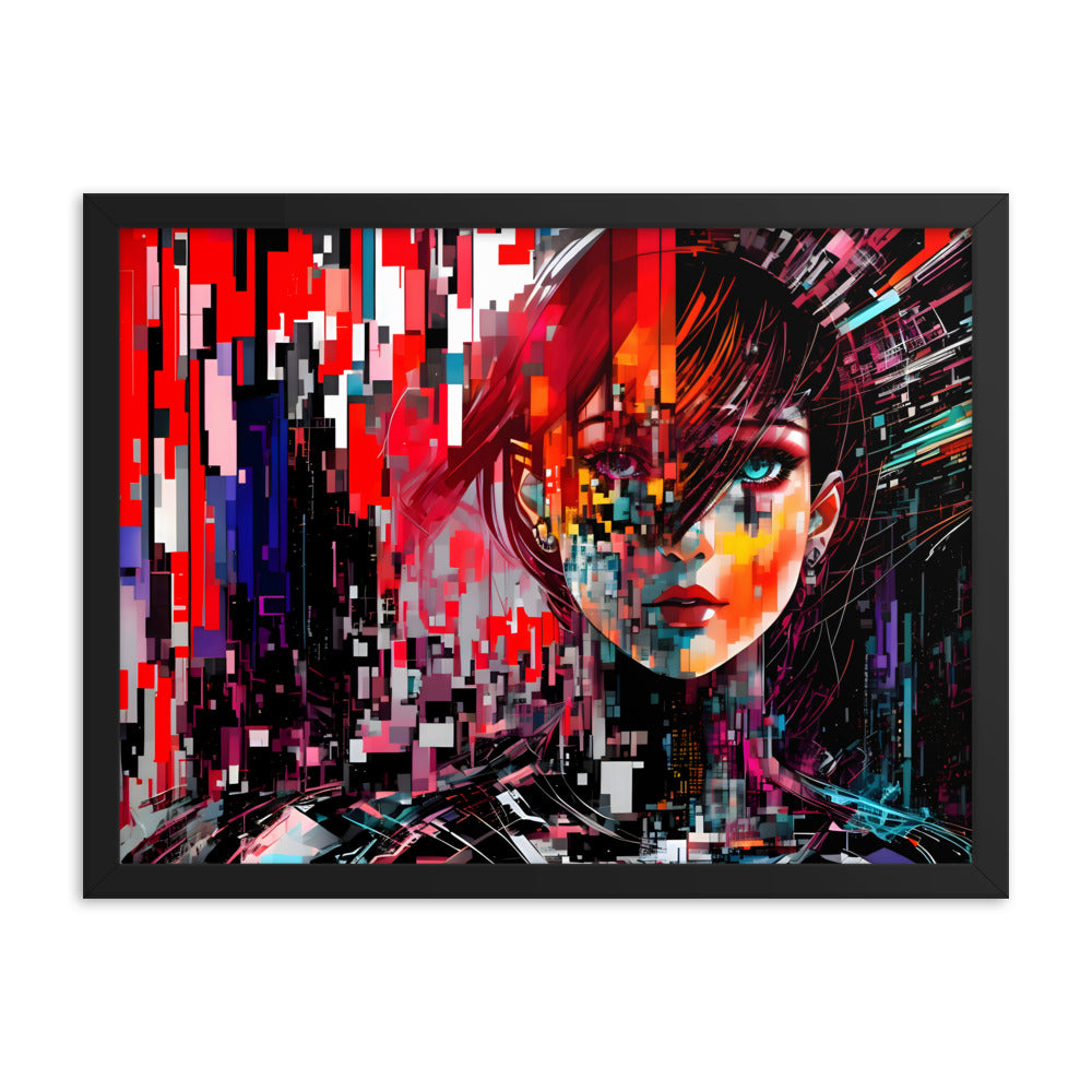 Fractured Beauty Framed Art Print