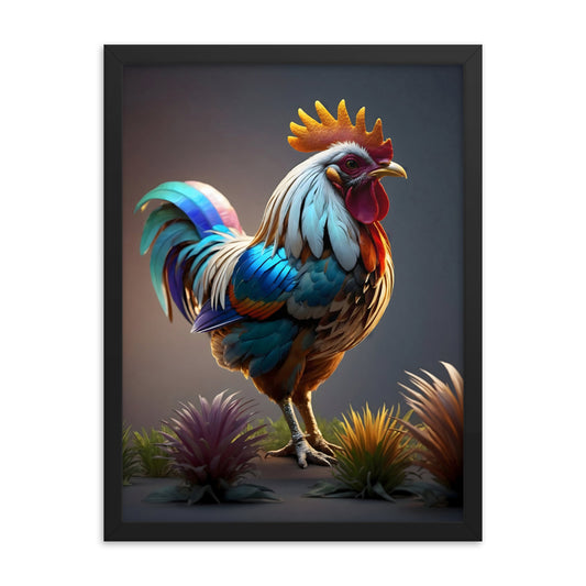 Cluck & Color Framed Art Print