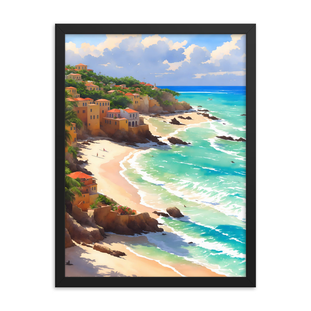 Havana Waves Framed Art Print