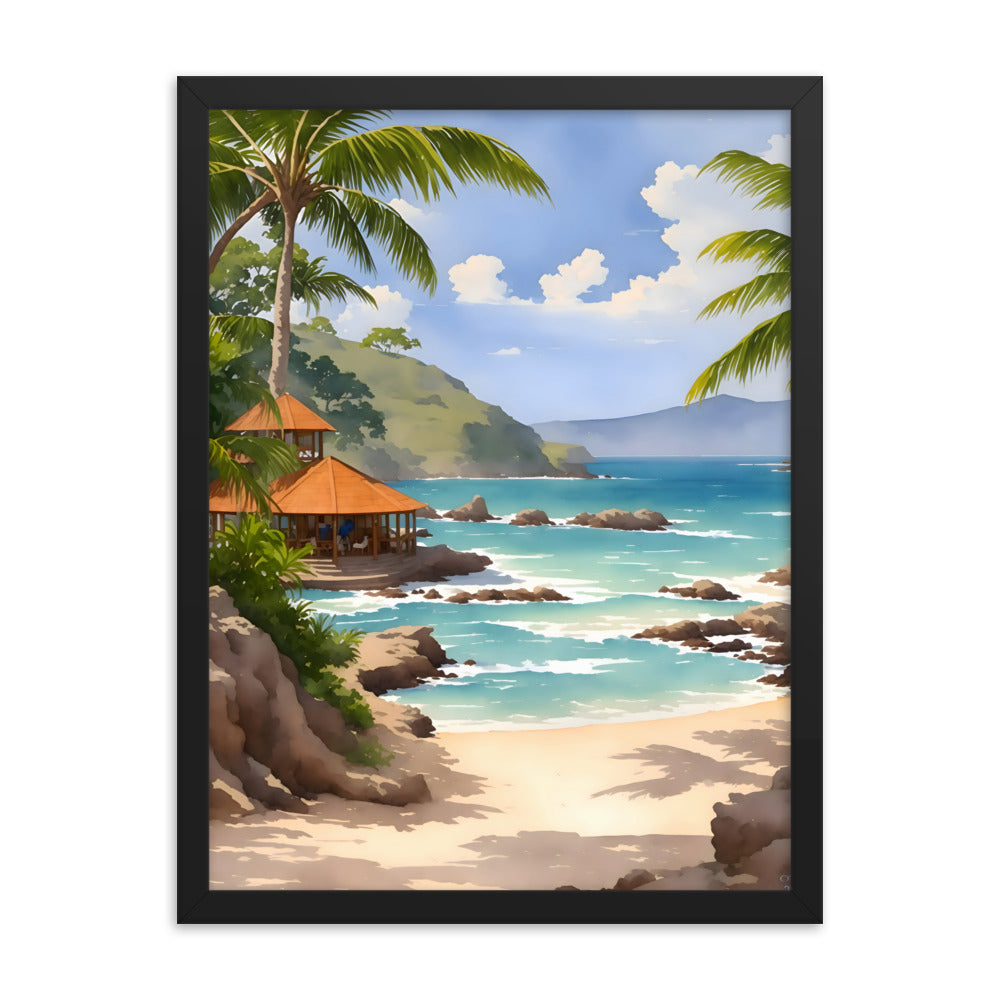 Waves of History Framed Art Print