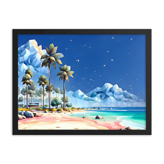 Tetradic Tides Framed Art Print