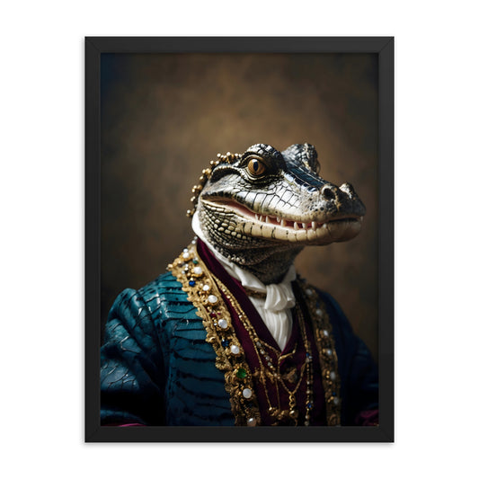 Aristogator Framed Art Print