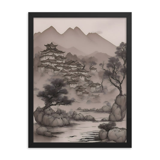 Brushstrokes of Heritage Framed Art Print