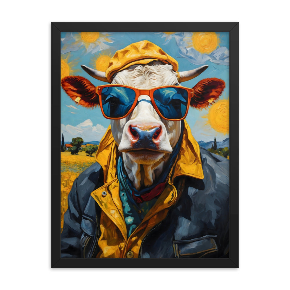 Moo-nificent Day Framed Art Print