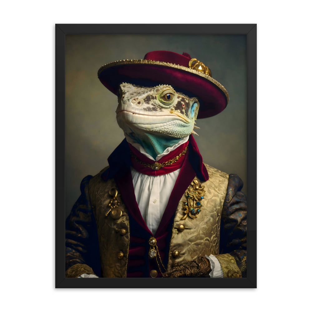 Lizard Lordship Framed Art Print