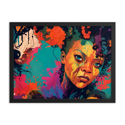 Color Me Queen Framed Art Print