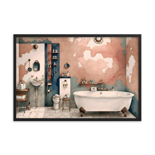 Calm and Clean Framed Art Print