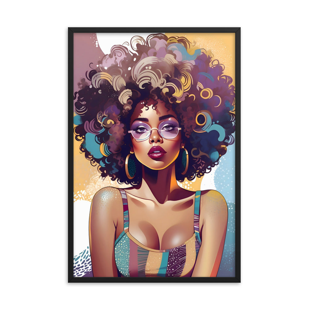 Afro Vibe Framed Art Print