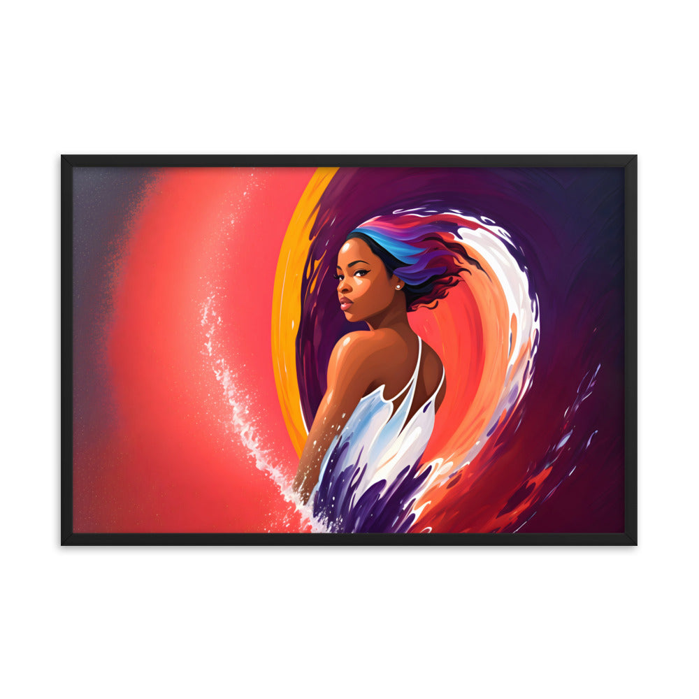 Waveborn Framed Art Print