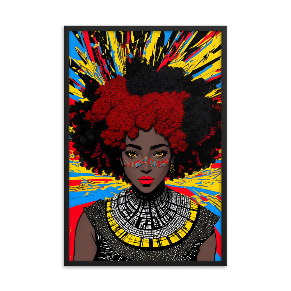 Afro Goddess Framed Art Print