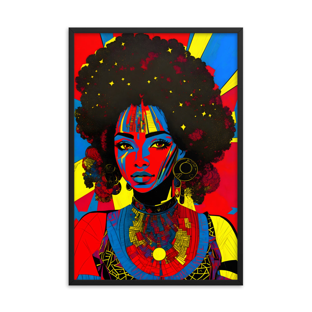 Afro Essence Framed Art Print