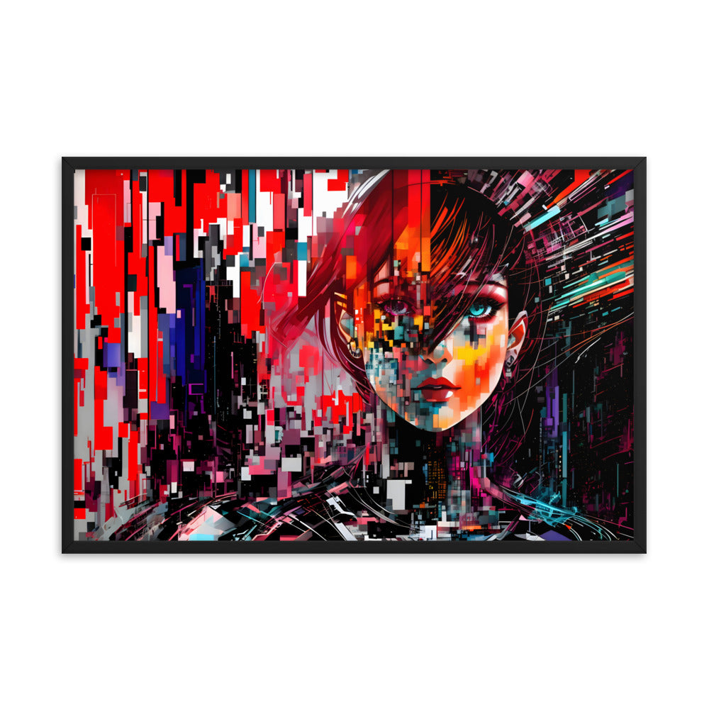 Fractured Beauty Framed Art Print