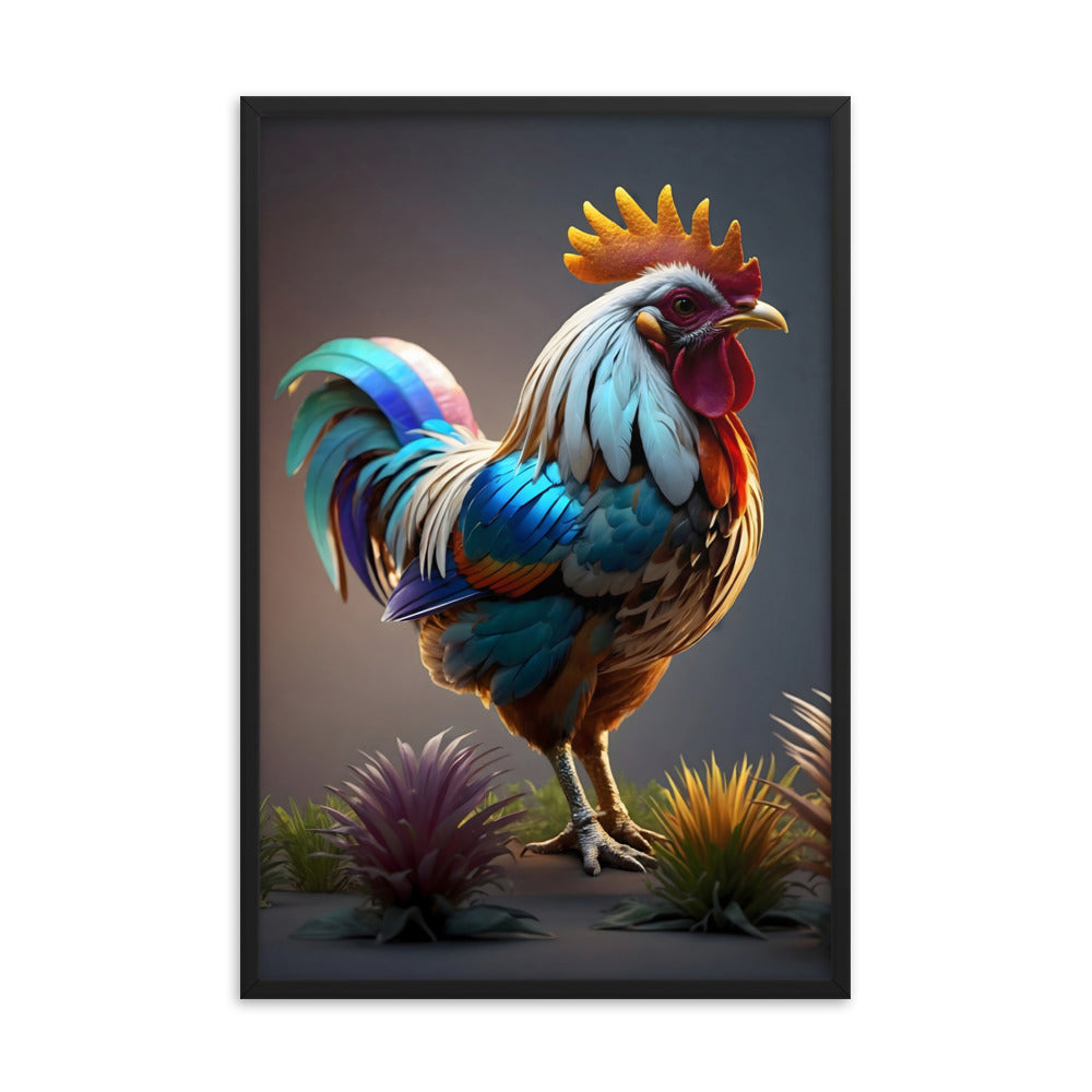 Cluck & Color Framed Art Print