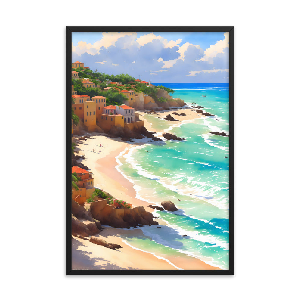 Havana Waves Framed Art Print