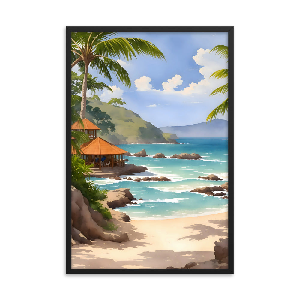 Waves of History Framed Art Print