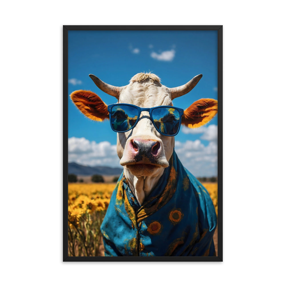 Sunflower Swagger Framed Art Print