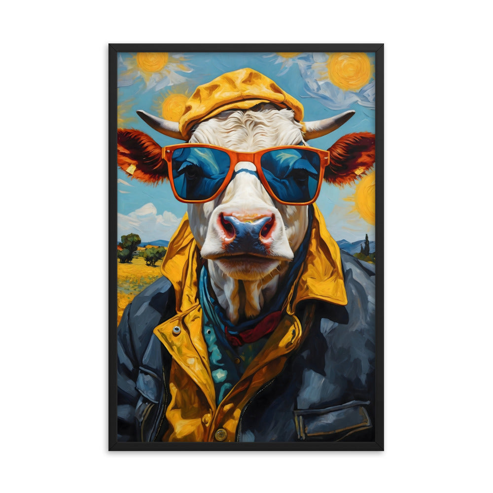 Moo-nificent Day Framed Art Print