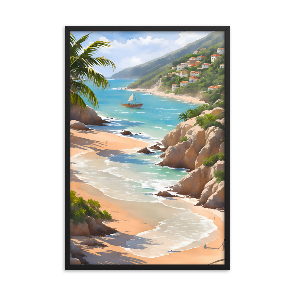 Cuban Coastline Framed Art Print