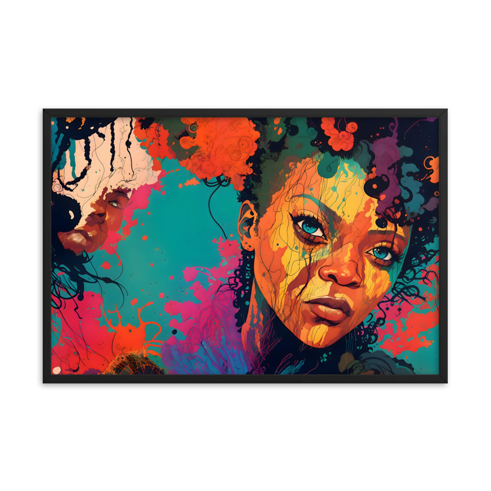 Color Me Queen Framed Art Print