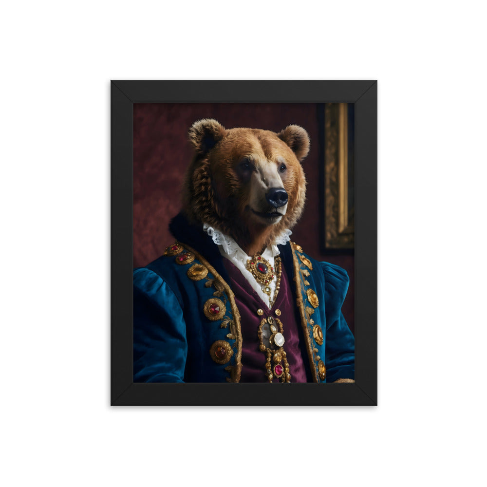 Bear of High Society Framed Art Print