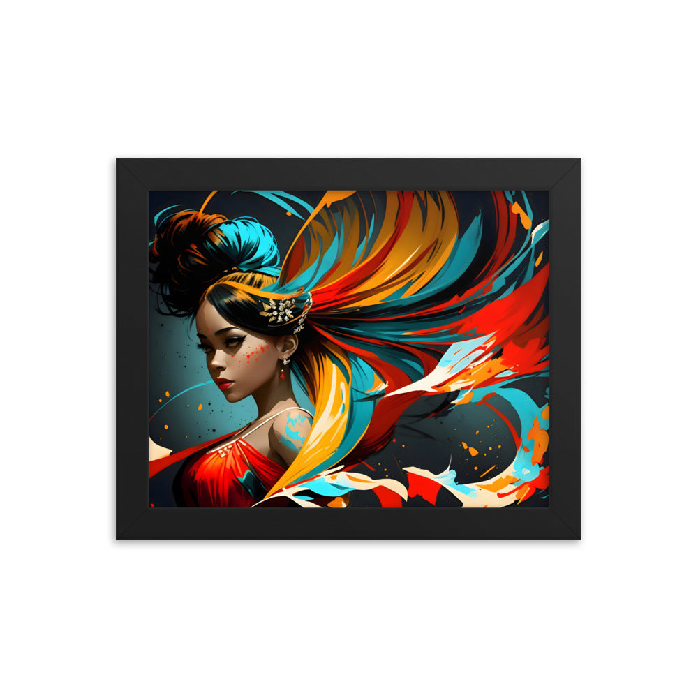 Brushstrokes of Ballet Framed Art Print