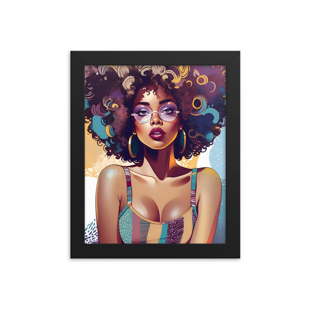 Afro Vibe Framed Art Print