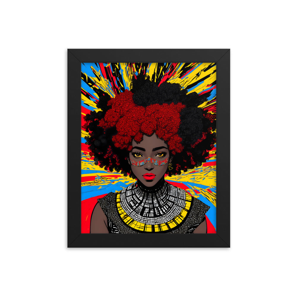 Afro Goddess Framed Art Print