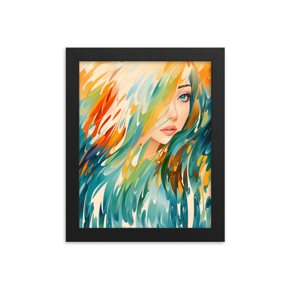 Flowing Beauty Framed Art Print