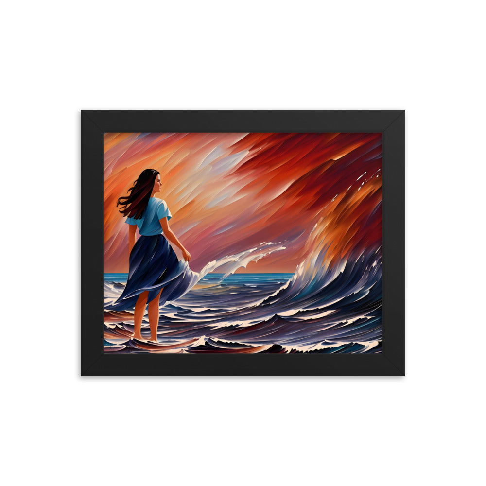 Ocean Embrace Framed Art Print